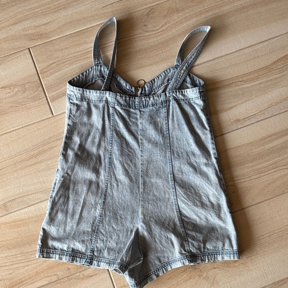 Show Me Your Mumu Mission denim zip up romper - Picture 4 of 9